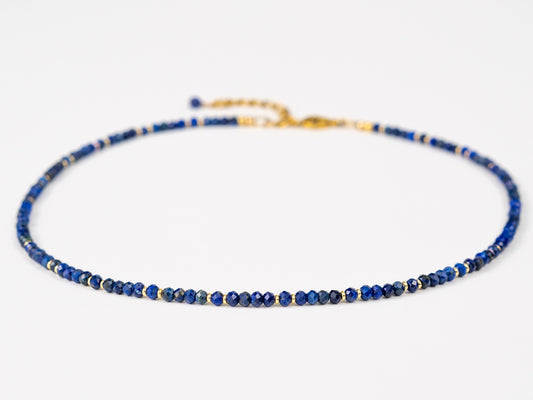 Lapis Lazuli Microfacet Necklace