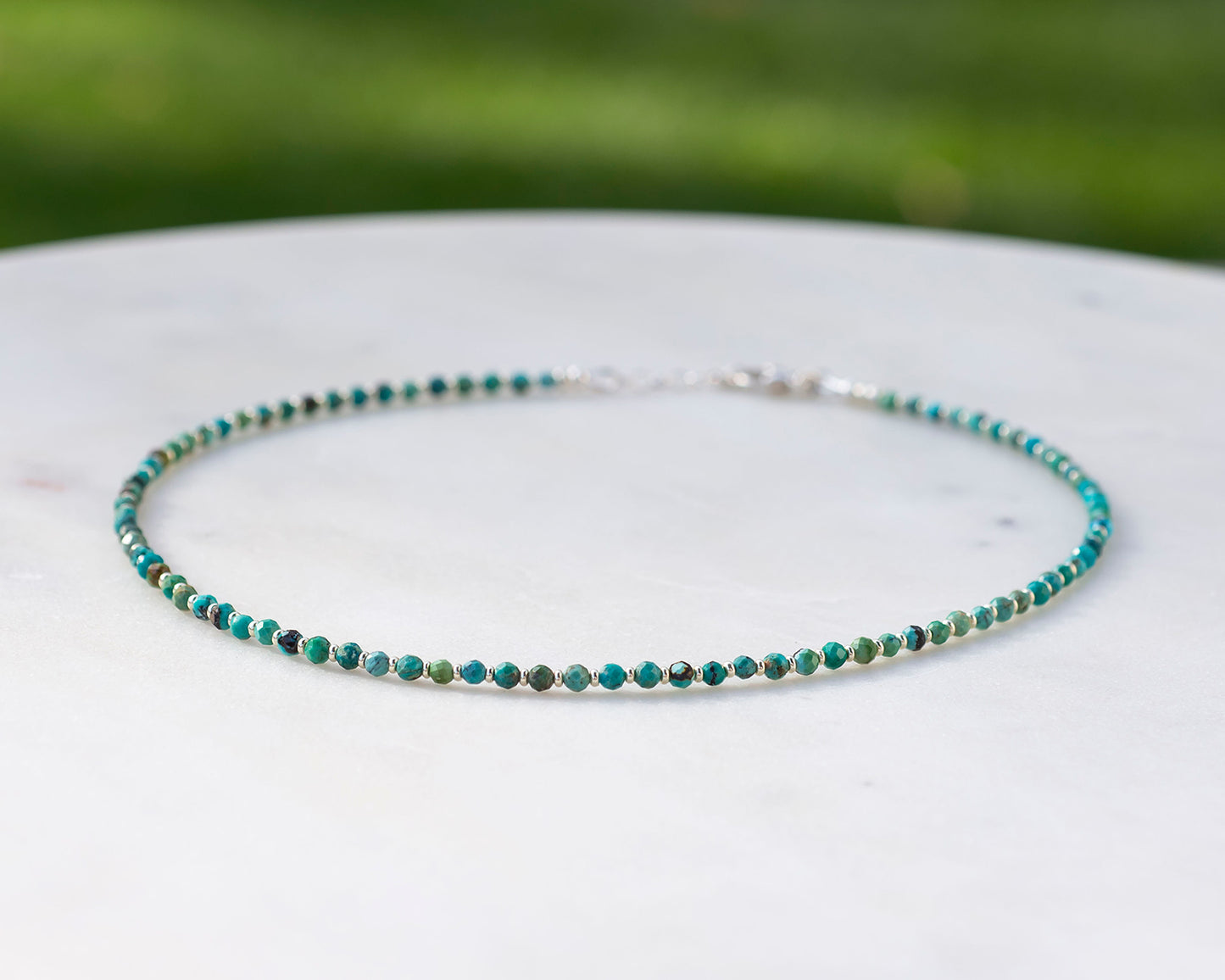 Turquoise Microfacet Necklace